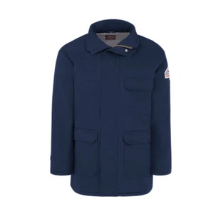 Bulwark FR Mens Heavyweight Ecel Comfortouch Insulated delue Parka Jacket - Picture 1 of 8