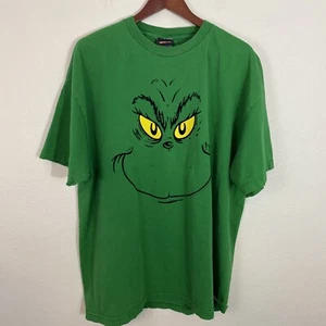 Vintage Dr. Seuss The Grinch T-Shirt Large Face 2001 Herren 2XL Grün Weihnachten - Bild 1 von 11