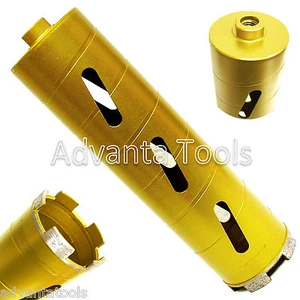 Punta da trapano diamantata a secco 4" per blocco calcestruzzo mattoni morbidi 5/8"-11 filetti - Foto 1 di 4