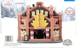 NEW 2023 Holiday Time Victorian Casino House Christmas - LIghts Up - Picture 1 of 6