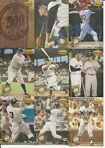 1994 Ted Williams 500 Club Baseball Set, (9 cards), Aaron, Foxx, Ruth, Mantle - Picture 1 of 1