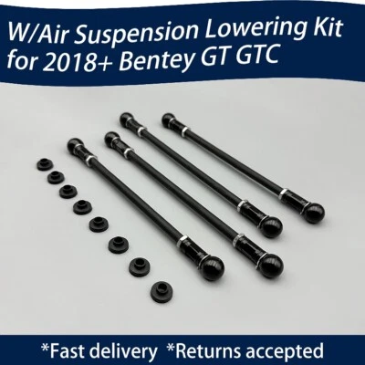 💥For 2018+ Bentley Continental GT GTC Adjustable Suspension Lowering Links Kit - Image 1 of 4