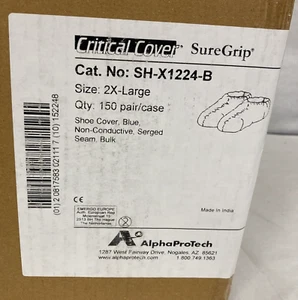 Fundas para zapatos Alpha Pro Tech Sh-X1224-B, 2XL, azul, 150/estuche - Imagen 1 de 5