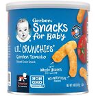 Snacks for Baby, Lil' Crunchies, Baked Grain Snack, 8+ Months, Garden Tomato,