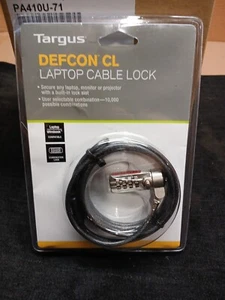 Lot of 4 TARGUS DEFCON LAPTOP COMBINATION CABLE LOCK 6.5 FT PA410U - Picture 1 of 4