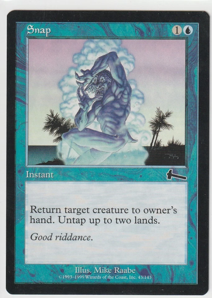 1x SNAP - Urza's Legacy MtG Magic The Gathering  NMint Blue Common Instant - Image 1 of 1