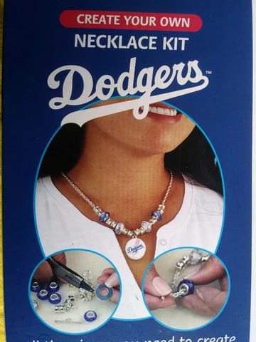 MLB Teams Womens Necklace Pendant Bracelet Earrings Kit DIY Team Spirit Baseball Cover
