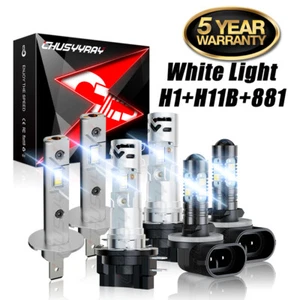 For KIA Borrego 2009 2010 2011 Combo LED High/Low Beam Headlight Fog Light Bulbs - Picture 1 of 13