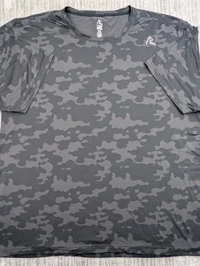 Rhoback Blitz Camo Tech Tee Men's 3XL Short Sleeve Performance Stretch Black XT2 - Picture 1 of 12