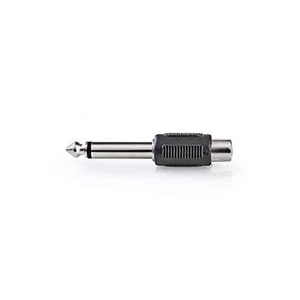 Nedis Mono Audio Adapter 6.35 mm Male to RCA Female Nickel-plated - Picture 1 of 4