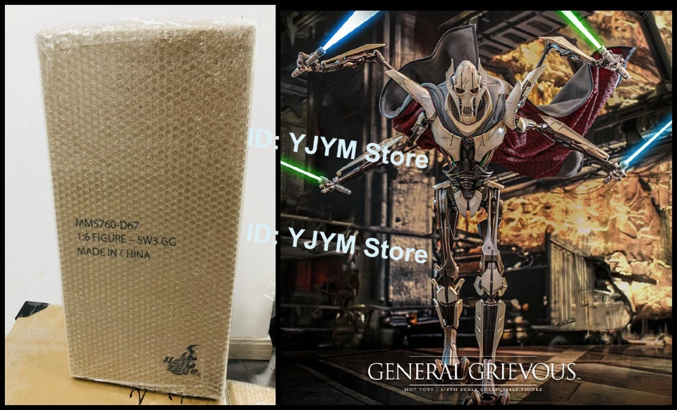 New Hot Toys MMS760D67 Star Wars: Revenge of the Sith General Grievous Standard - Image 1 of 4