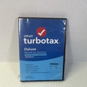 TurboTax Deluxe Federal + State for Windows/Mac 2020 - Picture 1 of 6