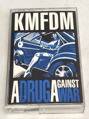 KMFDM A DRUG AGAINST WAR CASSETTE TAPE 1993 WAX TRAX TVT CBS 8707 Very Good t - Imagem 1 de 4