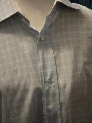 Camisa de Vestir Hermes Paris Azul Rayas Formal Abotonada - Para Hombre Talla 41/16 Foto 1 de 4