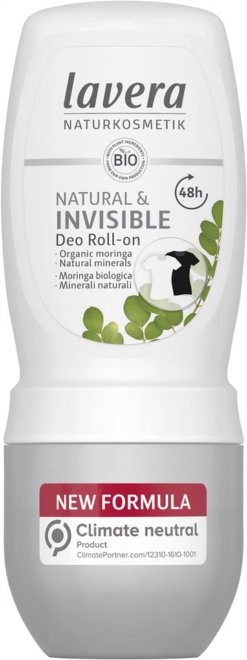 Lavera Natural & Invisible Deodorant Roll On 50ml - 4 Pack - Image 1 of 1