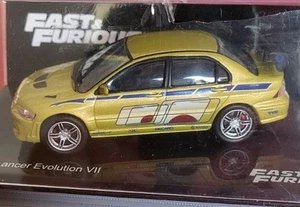 MITSUBISHI LANCER EVO. VII FAST & FURIOUS De Agostini Sigillata Con Fascic 1:43 - Foto 1 di 3