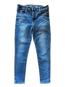 American Eagle Youth Girl’s Size 12 Short Hi-Rise Jegging Super Stretch - Picture 1 of 7