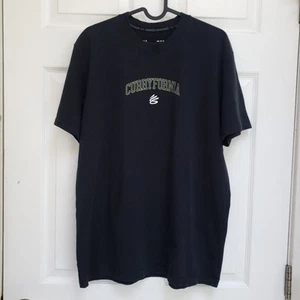 Under Armour Black Steph Curry Logo Curryfornia Loose Fit T-Shirt Mens M - Picture 1 of 5