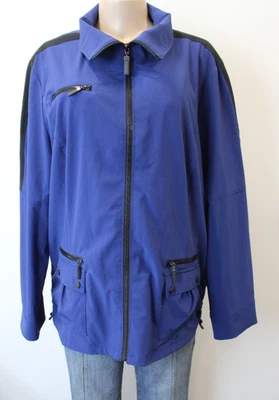 Chico's Jacket Womens Size 3 Blue Stretch Zenergy Mock Neck Long Sleeve Full Zip - Image 1 of 4