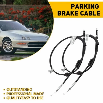 FOR HONDA 92-95 CIVIC 94-98 Si INTEGRA ACURA REAR BRAKE PARKING CABLE LH RH 2X - Image 1 of 4