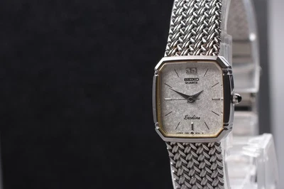 Vtg 1985 N MINT Seiko Exceline 7321-5910 Diamond Octagon Qz Womens Watch JAPAN - Image 1 of 4