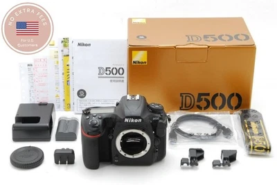 S/C 15,507! [全新带盒]尼康 D500 数码单反相机 2000 万像素机身黑色日本 — 第 1/4 张图片