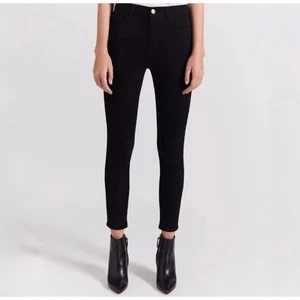 Current Elliott High Waist Stiletto 0 Stretch Black Jeans Women's Size 30  - Picture 1 of 11