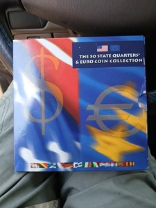 US Mint 2002: The 50 State Quarters & Euro Coin Collection (17 Coins) - Picture 1 of 3