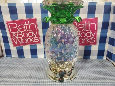 Candelabro Bath & Body Works Pedestal PINAPPLE WATER GLOBE 3 MECHAS Foto 1 de 2