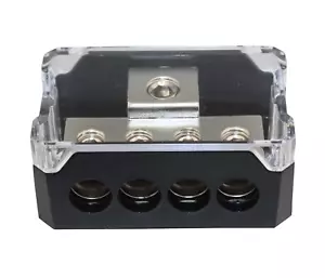 Power Ground Distribution Block 1x0Ga In 4x4ga Out Amp Installation - Picture 1 of 6
