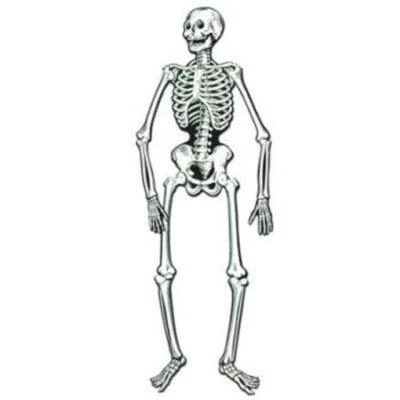 BEISTLE Halloween 4.5-Foot Jointed Cardboard Skeleton Paper Skeleton Decoration