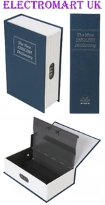 ENGLISH DICTIONARY BOOK 3 DIGIT COMBINATION LOCK SAFE SECURITY CASH BOX - Picture 1 of 1