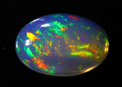 3.74 CTS_GREAT 3D PATCHWORK MULTI-COLOR FLASH UNTREATED NATURAL SOLID WELO OPAL - Image 1 of 3