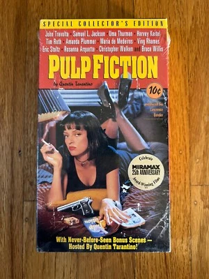 Pulp Fiction (VHS, 1996, Special Collectors Edition) New Sealed Miramax Sticker - Image 1 of 3