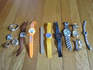Watch Lot Parts Repair Milan,AE,Timex,D-Shock,Lady Nelson,Lionel,Elgin,Speidel+ - Picture 1 of 11
