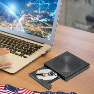DC 12V External Mobile Enclosure Dual Ports External DVD Enclosure for Laptop PC - Afbeelding 1 van 15