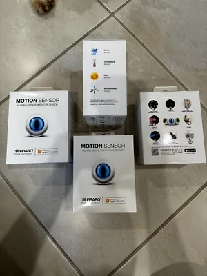 Fibaro Homekit Motion, Light and Temperature sensor, Apple, siri voice control - Image 1 of 4