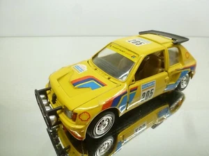 CB CAR ITALY PEUGEOT 205 TURBO 16 #205 RALLYE -YELLOW 1:24- GOOD - 181 - Picture 1 of 8