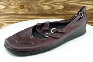 Aerosoles Size 10 M Purple Round Toe Mary Jane Leather Women - Picture 1 of 7