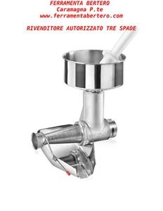 Accessorio Spremipomodoro tre Spade 13370/I Big per Tritacarne TC 12 22 32 Inox - Foto 1 di 1