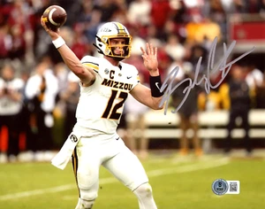 Brady Cook Signed Missouri Tigers 8x10 Photo Beckett Witness BAS COA #3 - Picture 1 of 1