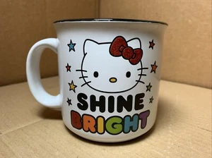 Silver Buffalo Sanrio Hello Kitty Large Ceramic coffee MUG SHINE BRIGHT 20oz - Picture 1 of 16