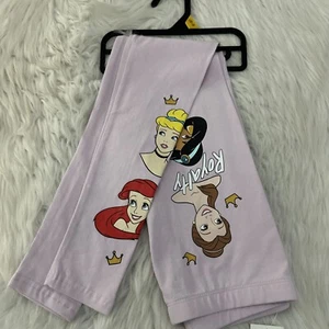 Disney girls Princess leggings royals pull on L 10/12 NWT - Picture 1 of 10