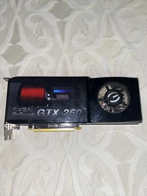 (AS IS) Broken EVGA GeForce GTX 260 DVI X2 896MB Dedicated Graphics Card PCI 2.0 - Image 1 of 4
