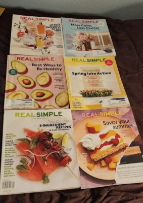 Pre-Owned Set of Six Real Simple Magazine Lot - Image 1 of 3