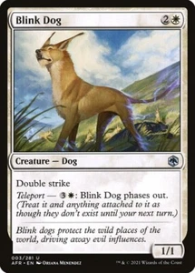 BLINK DOG X 4 N/M ADVENTURES IN THE FORGOTTEN REALMS MTG - Picture 1 of 1