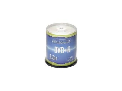 Optical Quantum 4.7GB 16X DVD+R Logo Top 100 Packs Spindle Disc Model OQDPR16LT- - Image 1 of 3