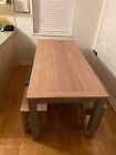 kitchen table and bench set used