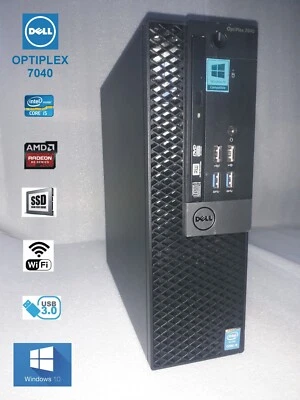 DELL OPTIPLEX 7040 SFF - INTEL i5 - 8 GB RAM - WIFI - SSD - TESTATO FUNZIONANTE - Immagine 1 di 4