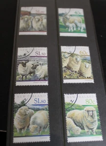 MINT 1991 NEW ZEALAND NZ SHEEP STAMP SET OF 6 - CTO - Picture 1 of 1